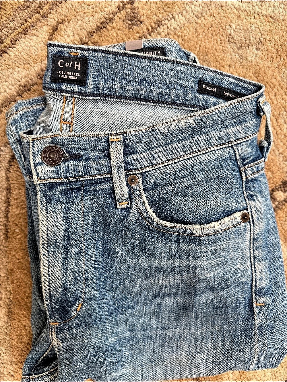 Citizens of Humanity Rocket High Rise Skinny Jeans Blue Waist 27